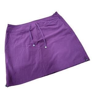 Green Tea Skort Skirt Side Zip Pockets Size XXL